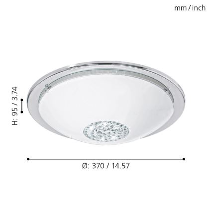 Eglo - LED sufitowa lampa LED/12W/230V