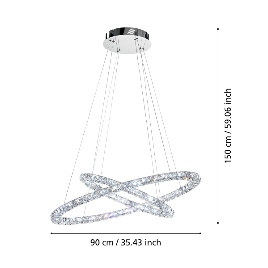 Eglo - LED Żyrandol na lince LED/56,1W/230V