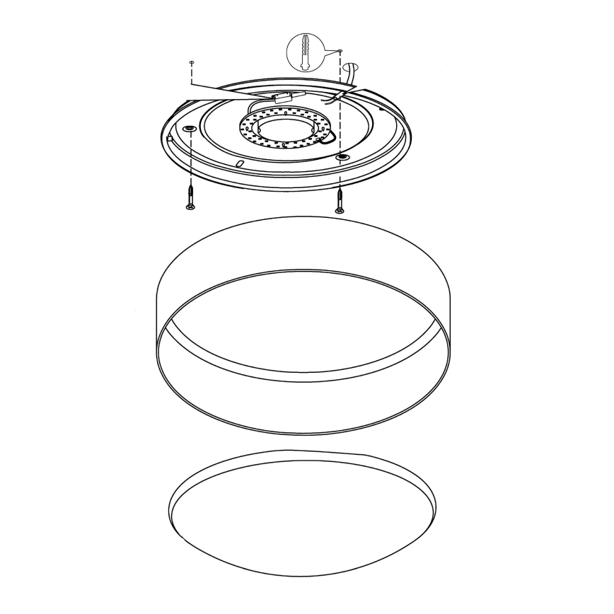 Eglo - LED plafon LED/12W/230V