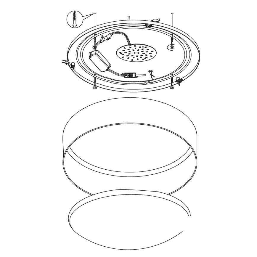 Eglo - LED plafon LED/24W/230V