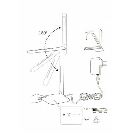 Eglo 93966 - LED Lampa stołowa CAUPO LED/2,9W/230V