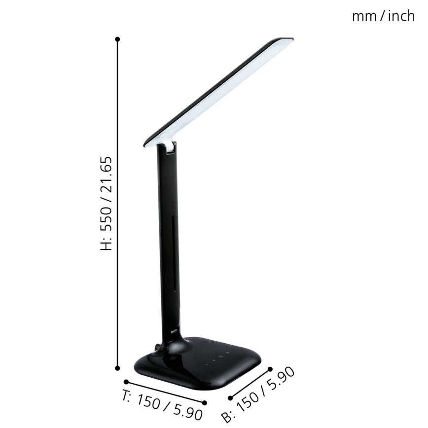 Eglo 93966 - LED Lampa stołowa CAUPO LED/2,9W/230V