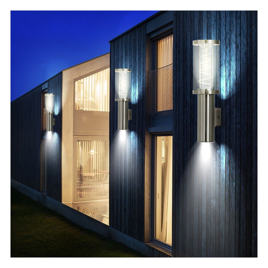 Eglo 94095 - Zewnętrzny kinkiet LED TRONO 2xGU10/5W/230V IP44