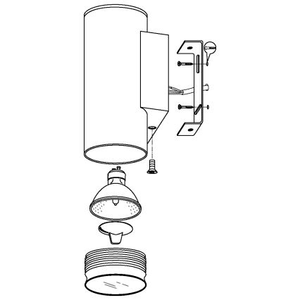 Eglo - LED lampa  zewnętrzna 2xGU10/3W/230V