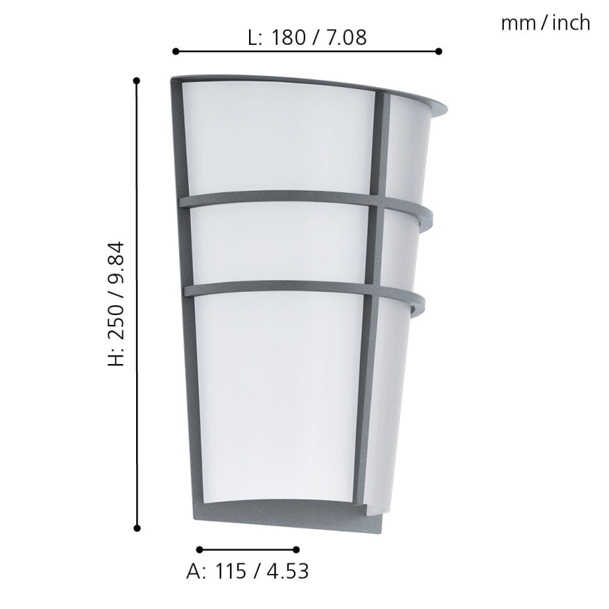 Eglo 94137 - LED lampa zewnętrzna BREGANZO 2xLED/2,5W/230V IP44