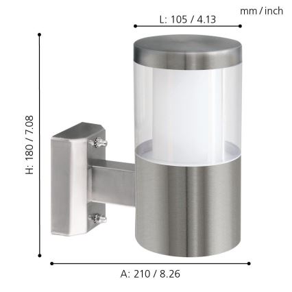 Eglo - LED lampa zewnętrzna 1xLED/3,7W/230V IP44