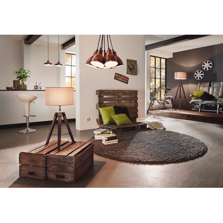 Eglo 94326 - Lampa podłogowa LANTADA 1xE27/60W/230V