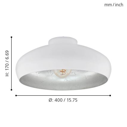 Eglo - Lampa sufitowa 1xE27/60W/230V