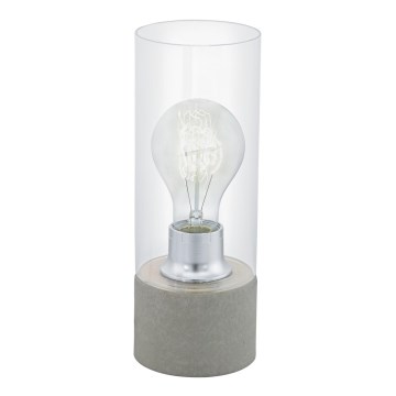 Eglo 94549 - Lampa stołowa TORVISCO 1xE27/60W/230V szary