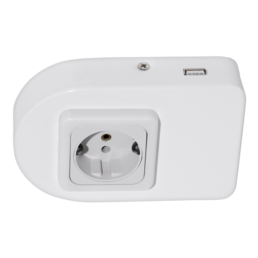 Eglo 94663 - Gniazdo podszafkowe SCHUKO łącznie z USB TAXANO