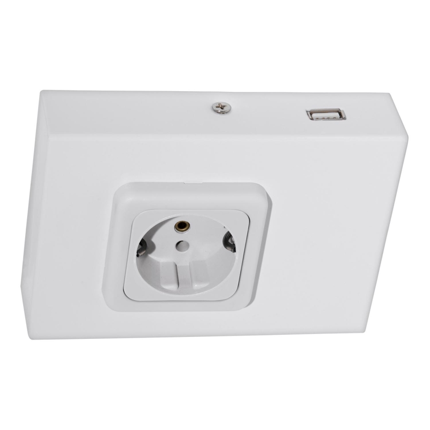 Eglo 94665 - Gniazdo podszafkowe SCHUKO łącznie z USB TAXANO