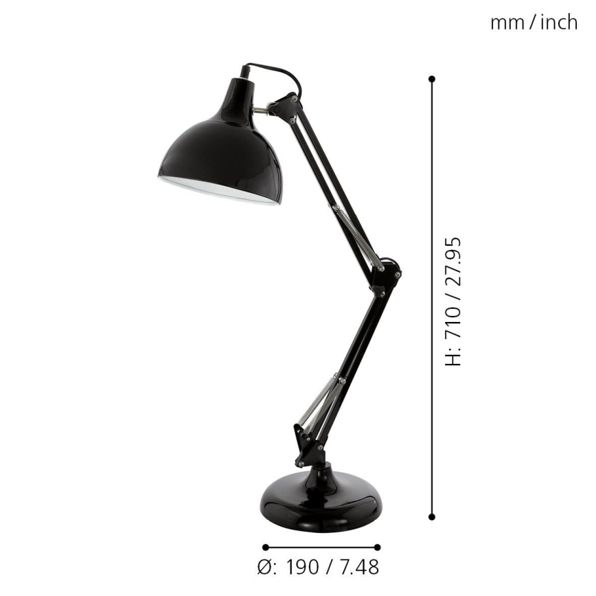 Eglo - Lampa stołowa 1xE27/40W/230V