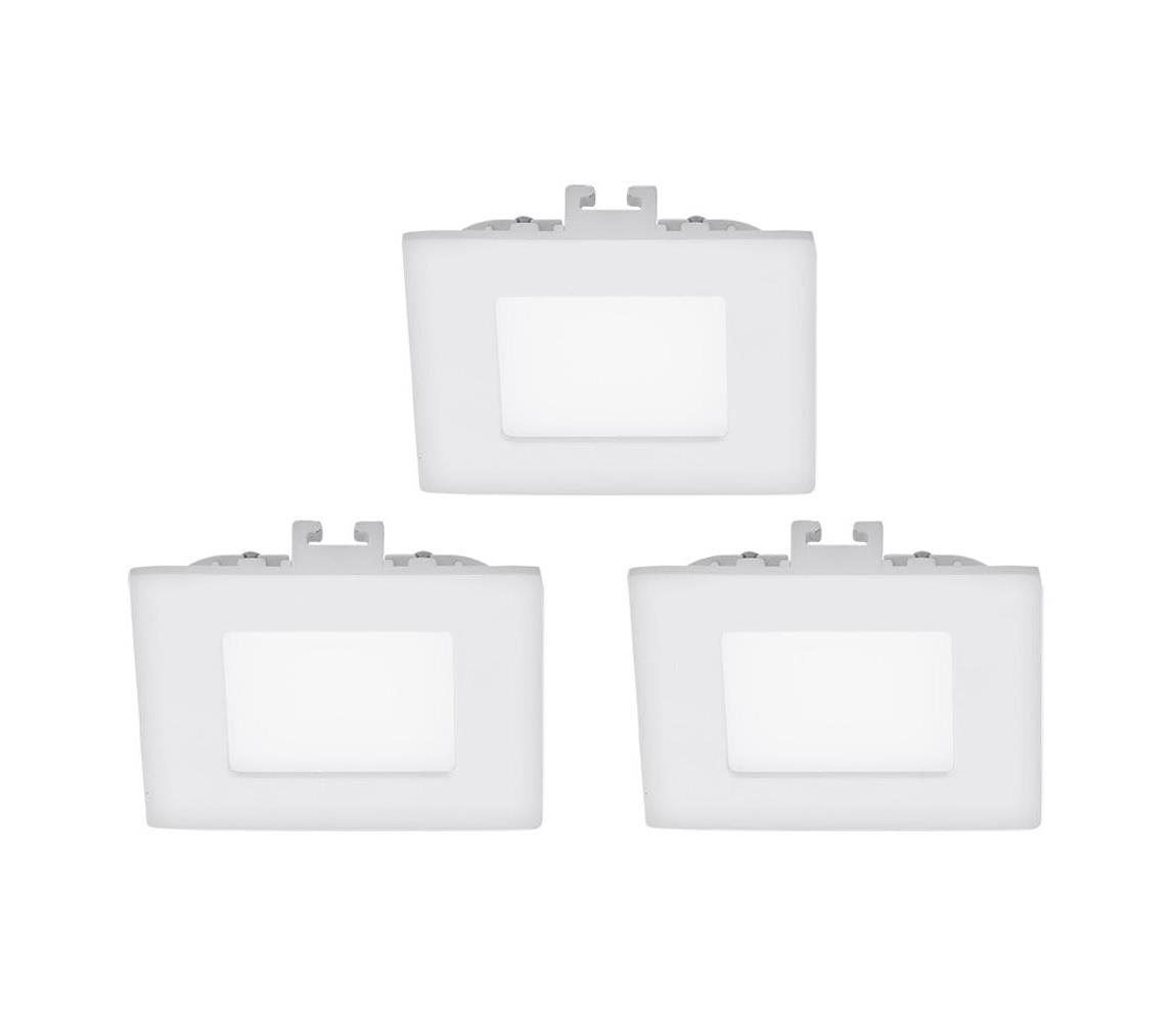 Eglo 94733 - Zestaw 3x LED Oprawa wpuszczana FUEVA 1 1xLED/2,7W/230V
