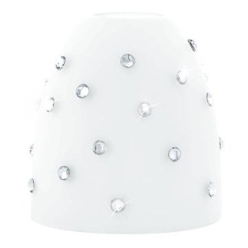 Eglo 94749 - Wymienne szkło do żyrandola, lampki stołowej, lampy sufitowej i reflektora MY CHOICE o średnicy 9 cm, białe/chromowane