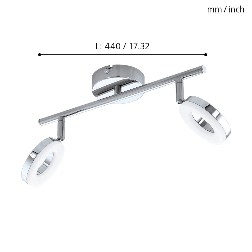 Eglo 94757 - LED Oświetlenie łazienkowe GONARO 2xLED/3,8W/230V