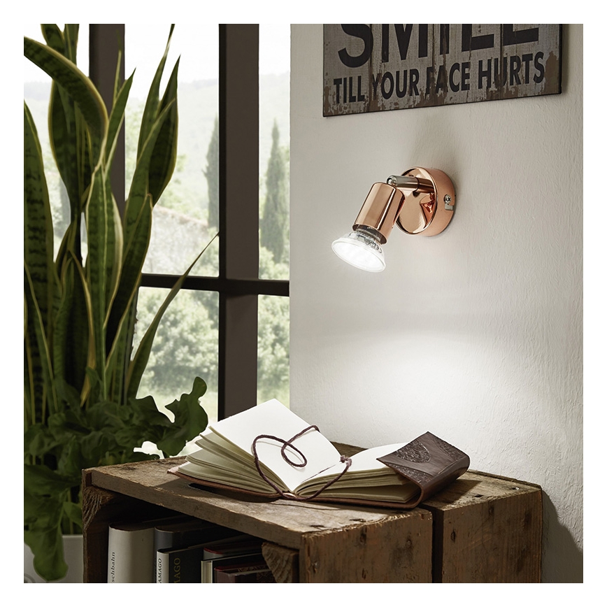 Eglo 94772 - LED reflektor BUZZ-COPPER 1xGU10/3W/230V