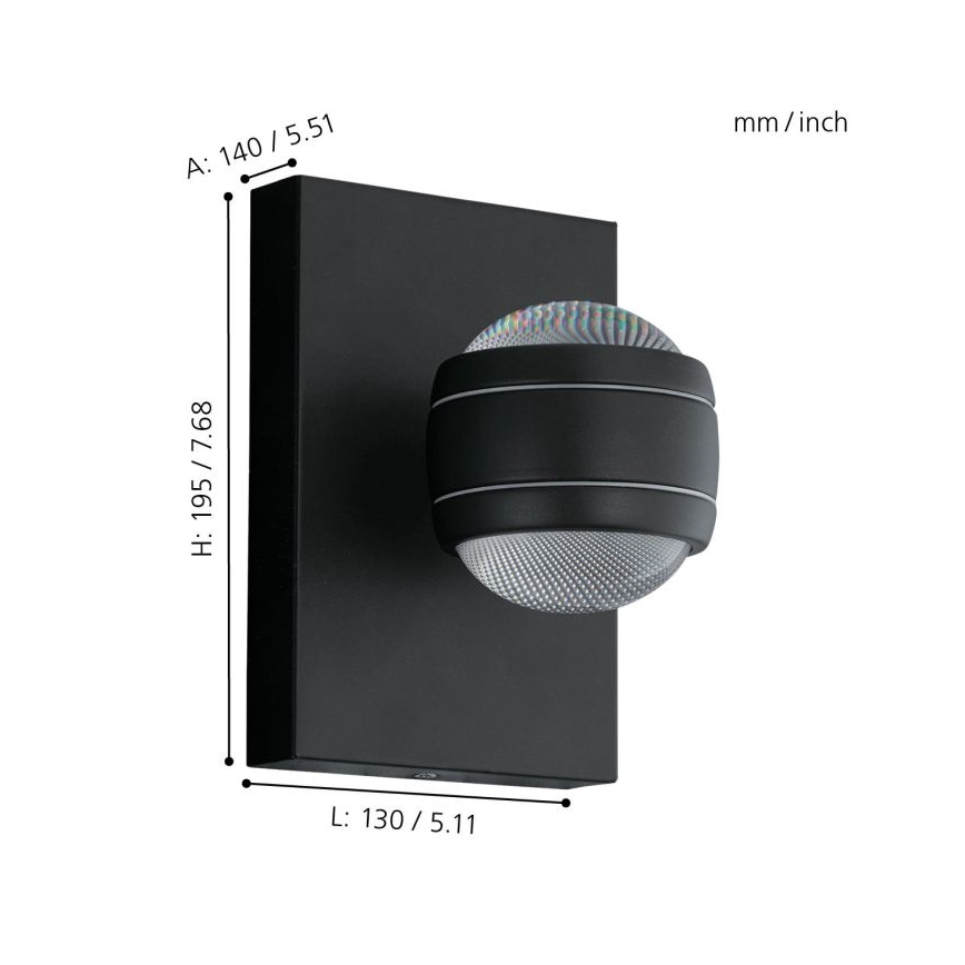 Eglo - LED Oświetlenie zewnętrzne 2xLED/3,7W/230V