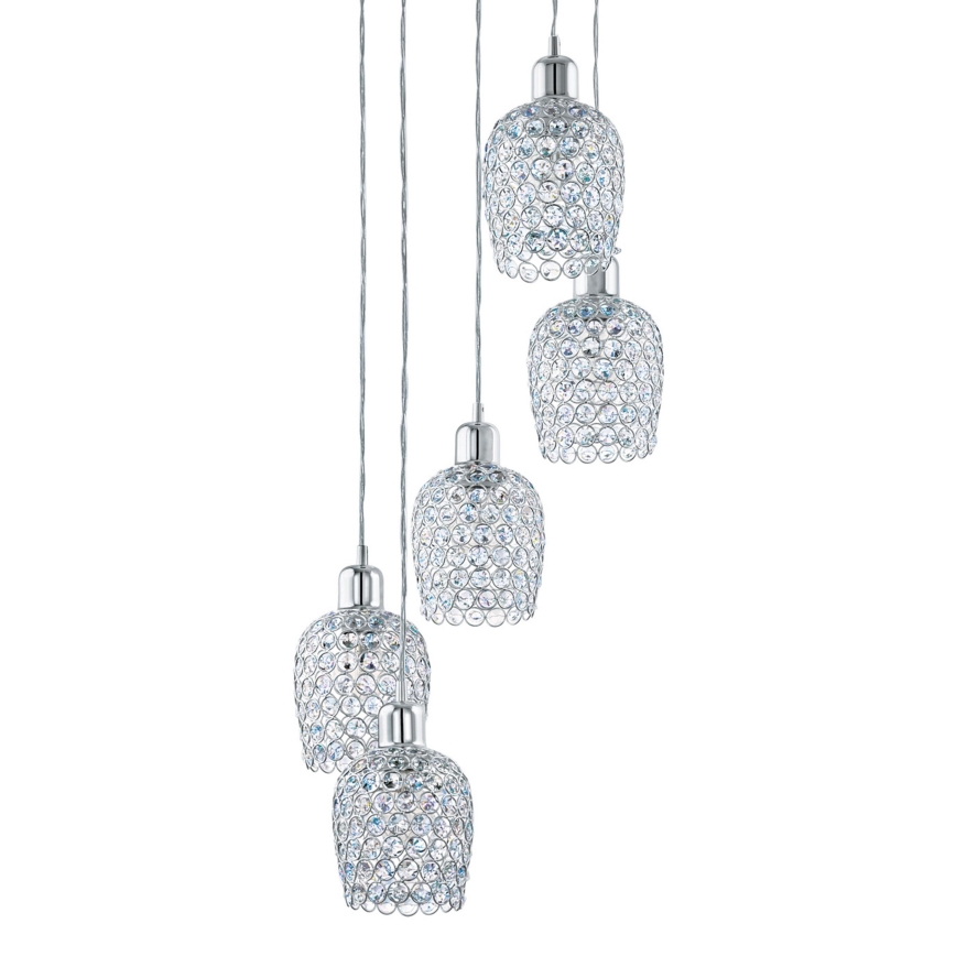 Eglo 94898 - Żyrandol na linkach BONARES 1 5xE27/60W/230V