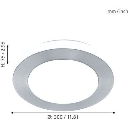 Eglo - LED Oświetlenie łazienkowe 1xLED/11W/230V