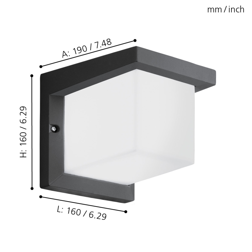 Eglo - Kinkiet zewnętrzny LED/10W/230V