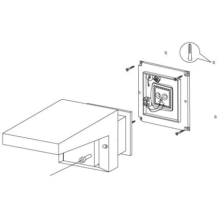 Eglo - Kinkiet zewnętrzny LED/10W/230V