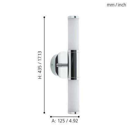 Eglo - LED Oświetlenie łazienkowe 2xLED/4,5W/230V