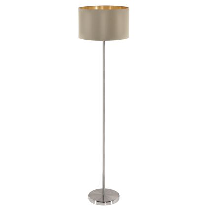 Eglo - Lampa podłogowa 1xE27/60W/230V taupe