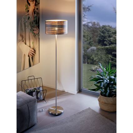 Eglo - Lampa podłogowa 1xE27/60W/230V taupe