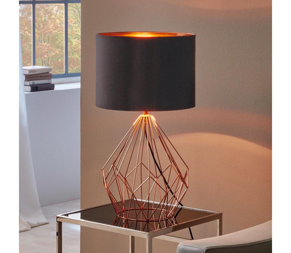 Eglo 95185 - Lampa stołowa PEDREGAL 1xE27/60W/230V