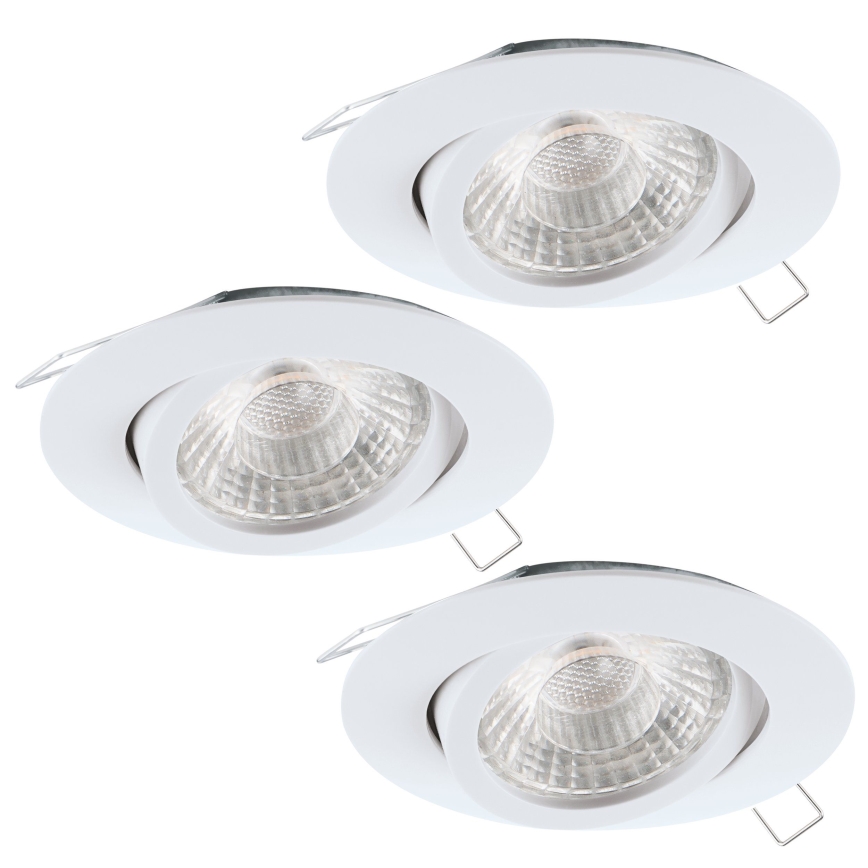 Eglo 95357 - Zestaw 3x LED Oprawa wpuszczana TEDO 3xGU10-LED/5W/230V