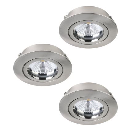 Eglo - Zestaw 3x LED Oprawa wpuszczana TEDO 3xGU10-LED/5W/230V