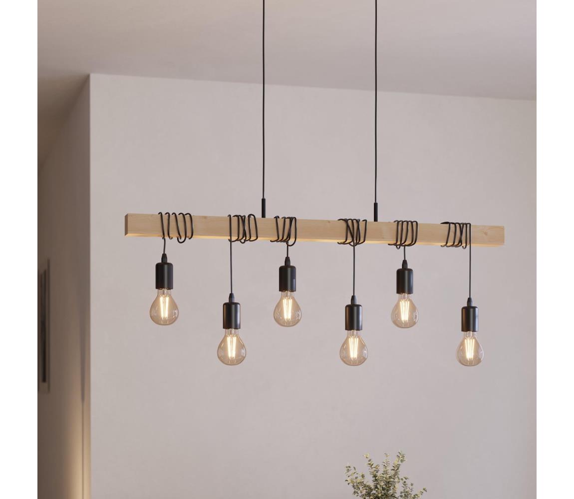 Eglo 95499 - Lampa wisząca TOWNSHEND 6xE27/60W/230V