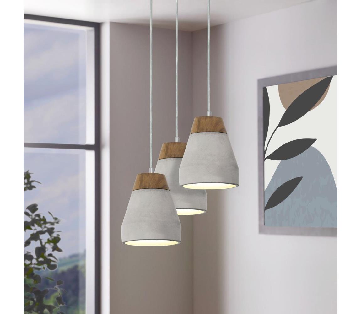 Eglo 95526 - Żyrandol TAREGA 3xE27/60W/230V