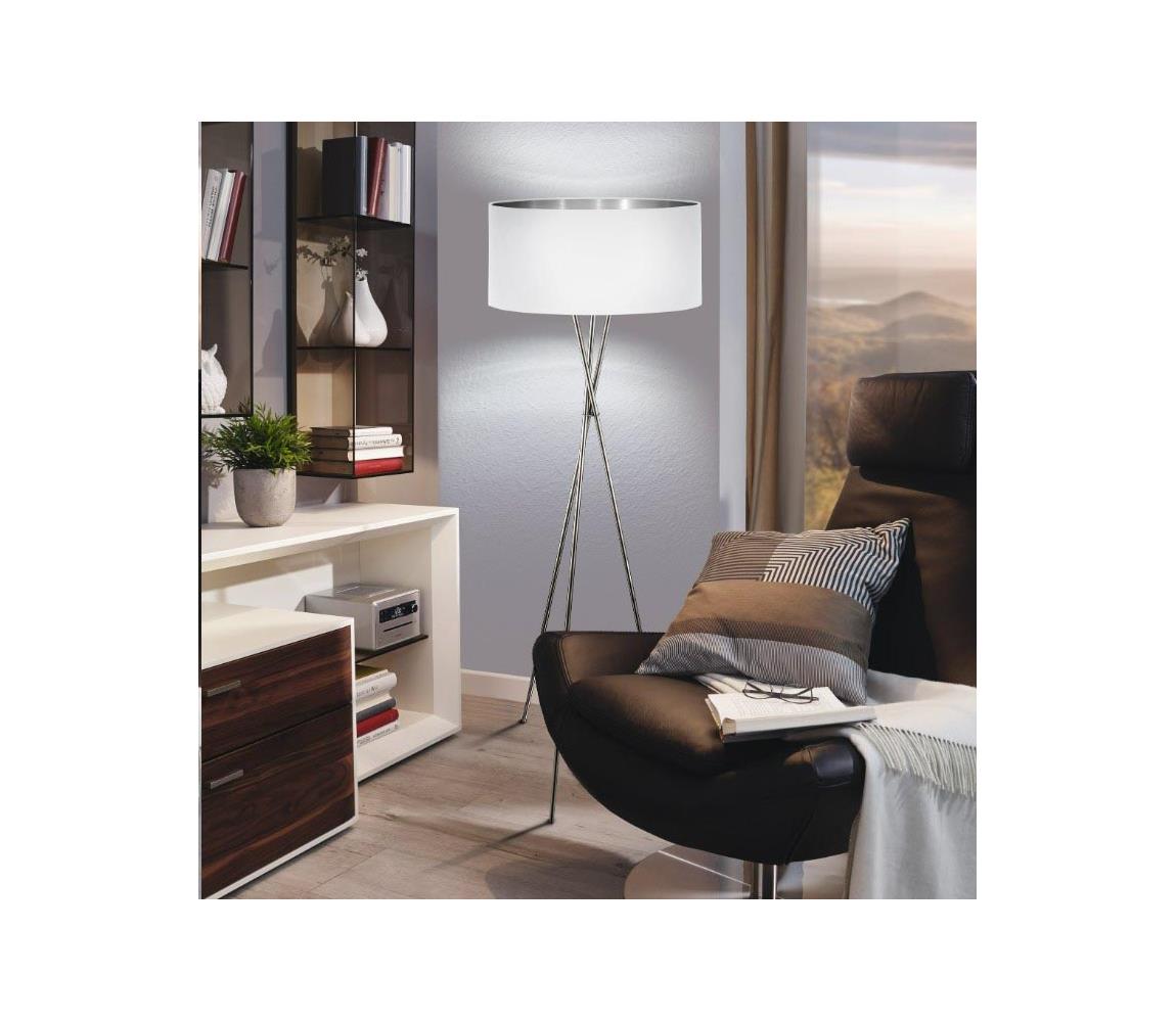 Eglo 95539 - Lampa podłogowa FONDACHELLI 1xE27/60W/230V