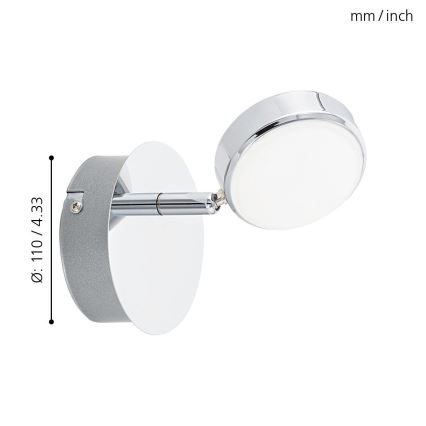 Eglo - Oprawa punktowa LED/5,4W/230V