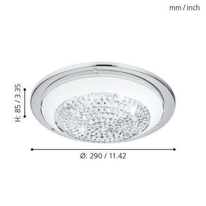 Eglo 95639 - Lampa sufitowa LED ACOLLA 3xLED/3,6W/230V