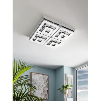 Eglo - LED Kryształowa lampa sufitowa LED/48W/230V