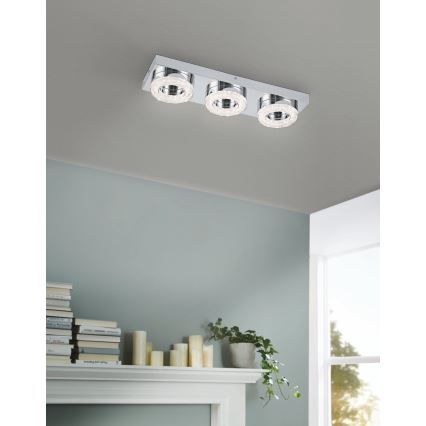 Eglo - LED Kryształowa lampa sufitowa 3xLED/4W/230V