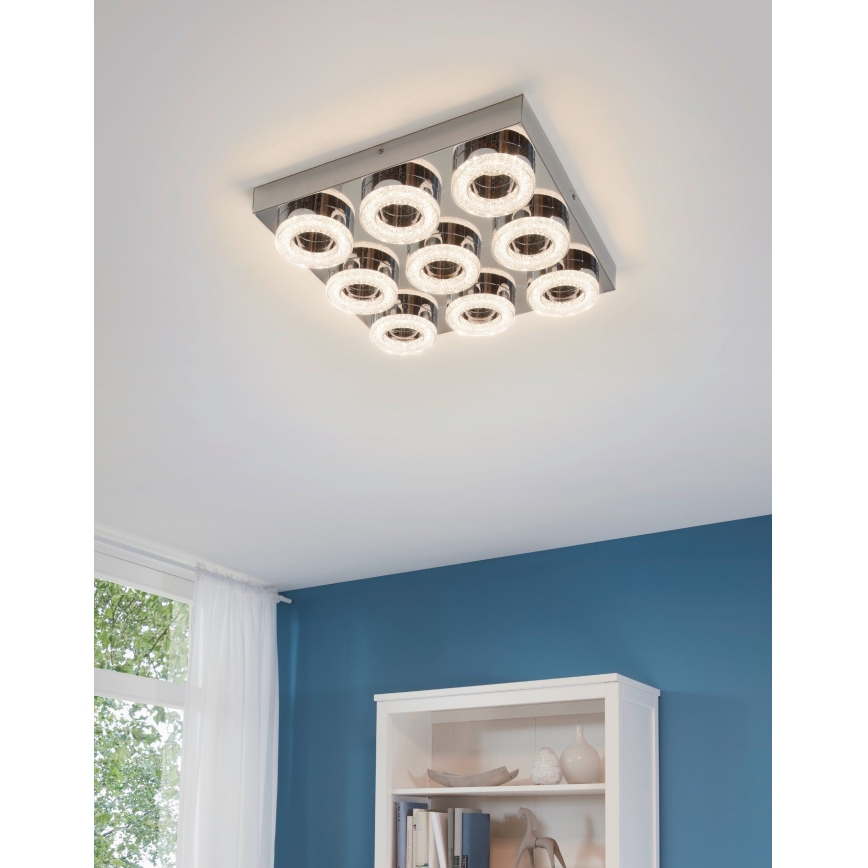 Eglo 95665 - LED Plafon kryształowy FRADELO 9xLED/4W/230V