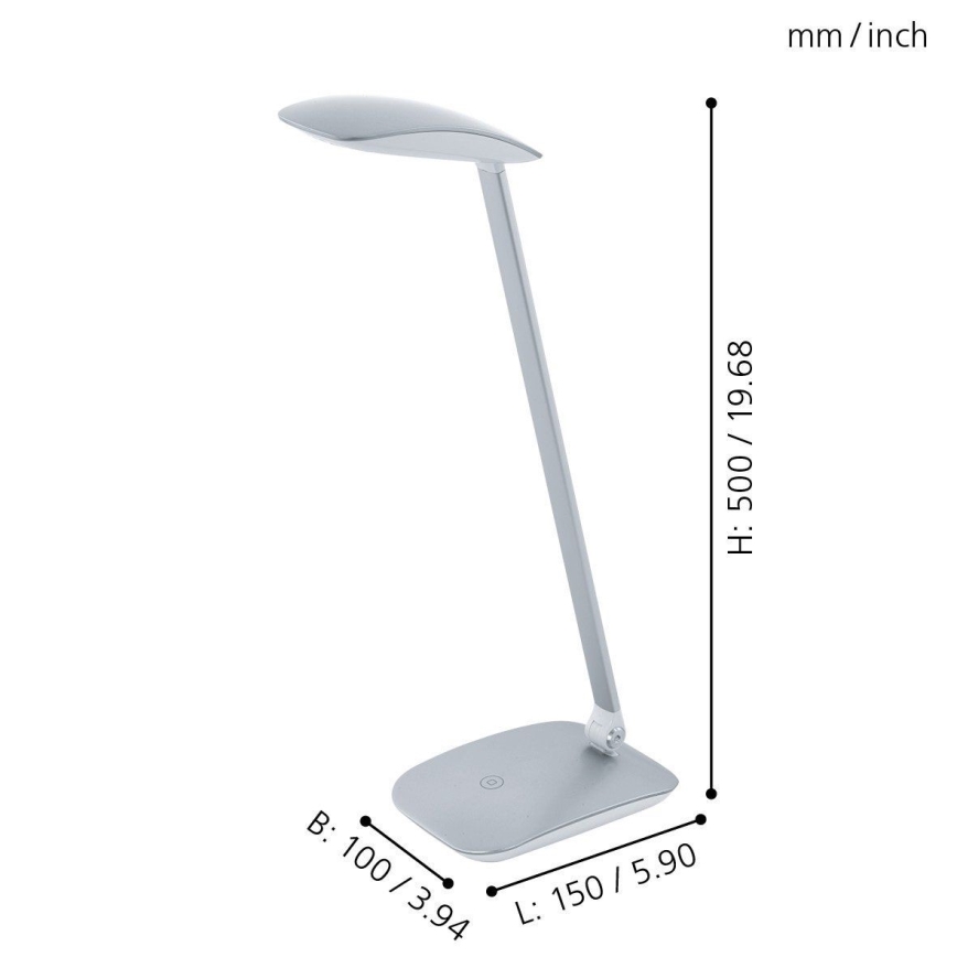 Eglo - LED Ściemnialna lampka biurkowa LED/4,5W/USB