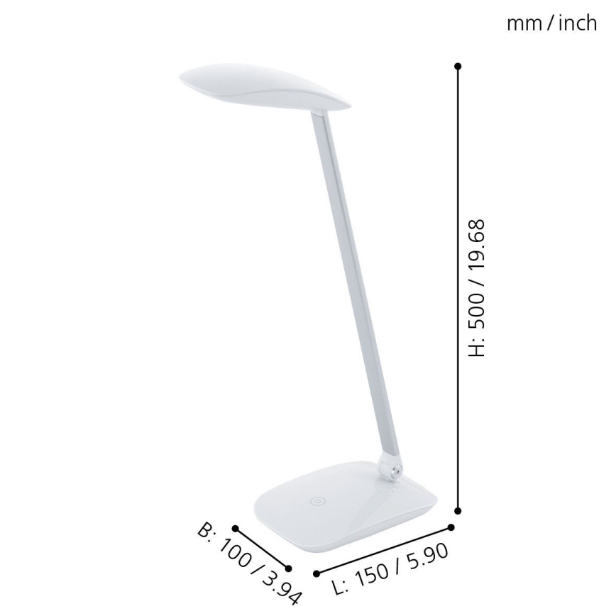 Eglo - ściemnialna lampa stołowa LED/4,5W/12V/230V