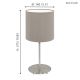 Eglo - Lampa stołowa 1xE14/40W/230V