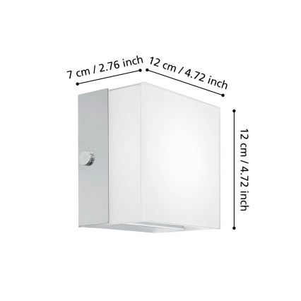 Eglo 95747 - Kinkiet ścienny LED ALEA 2 LED/3,7W/230V