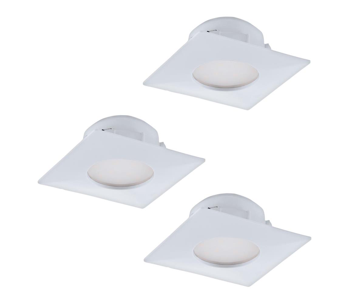 Eglo 95801 - Zestaw 3x LED Oprawa wpuszczana PINEDA 1xLED/6W/230V
