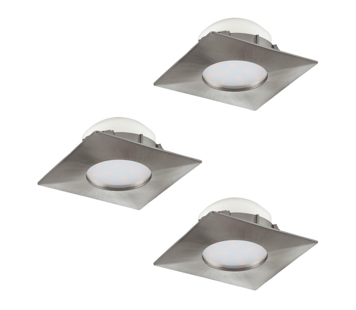 Eglo 95803 - Zestaw 3x LED Oprawa wpuszczana PINEDA 1xLED/6W/230V