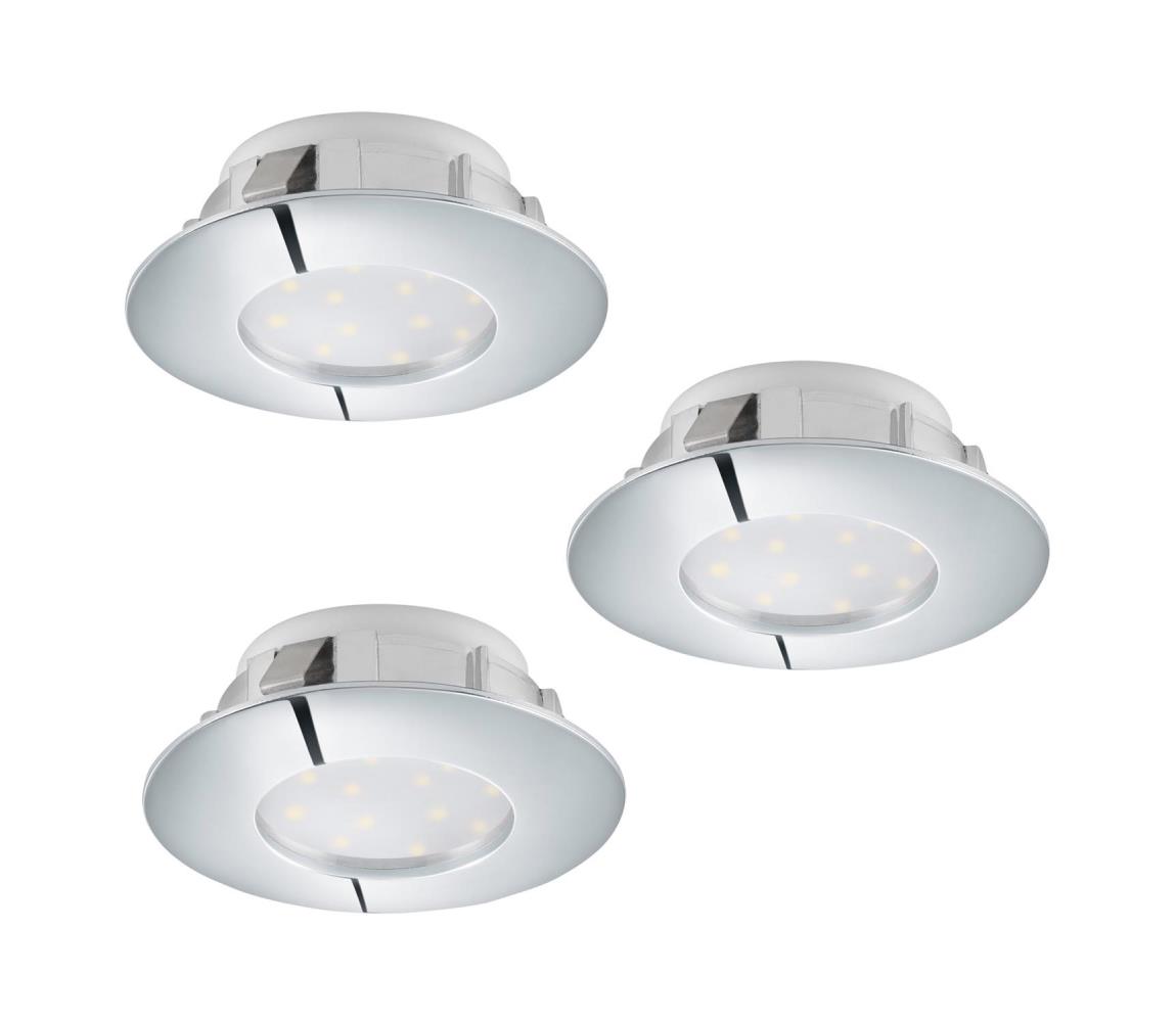 Eglo 95808 - Zestaw 3x LED Oprawa wpuszczana PINEDA 1xLED/6W/230V
