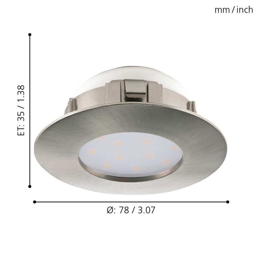 Eglo - LED Oprawa wpuszczana 1xLED/4,9W/230V