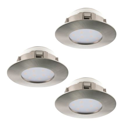 Eglo - Zestaw 3x LED Oprawa wpuszczana PINEDA 1xLED/4,9W/230V