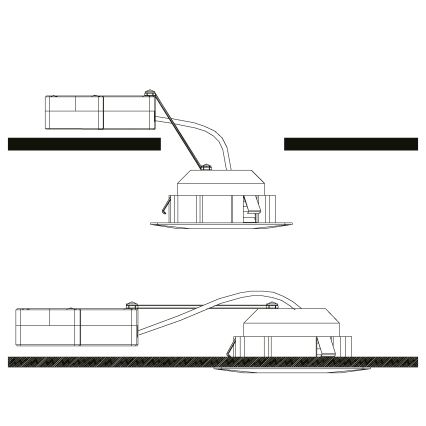 Eglo - ZESTAW 3x wpuszczanych opraw sufitowych PINEDA LED/4,9W/230V
