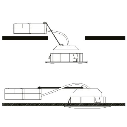 Eglo - LED Oprawa wpuszczana 1xLED/6W/230V